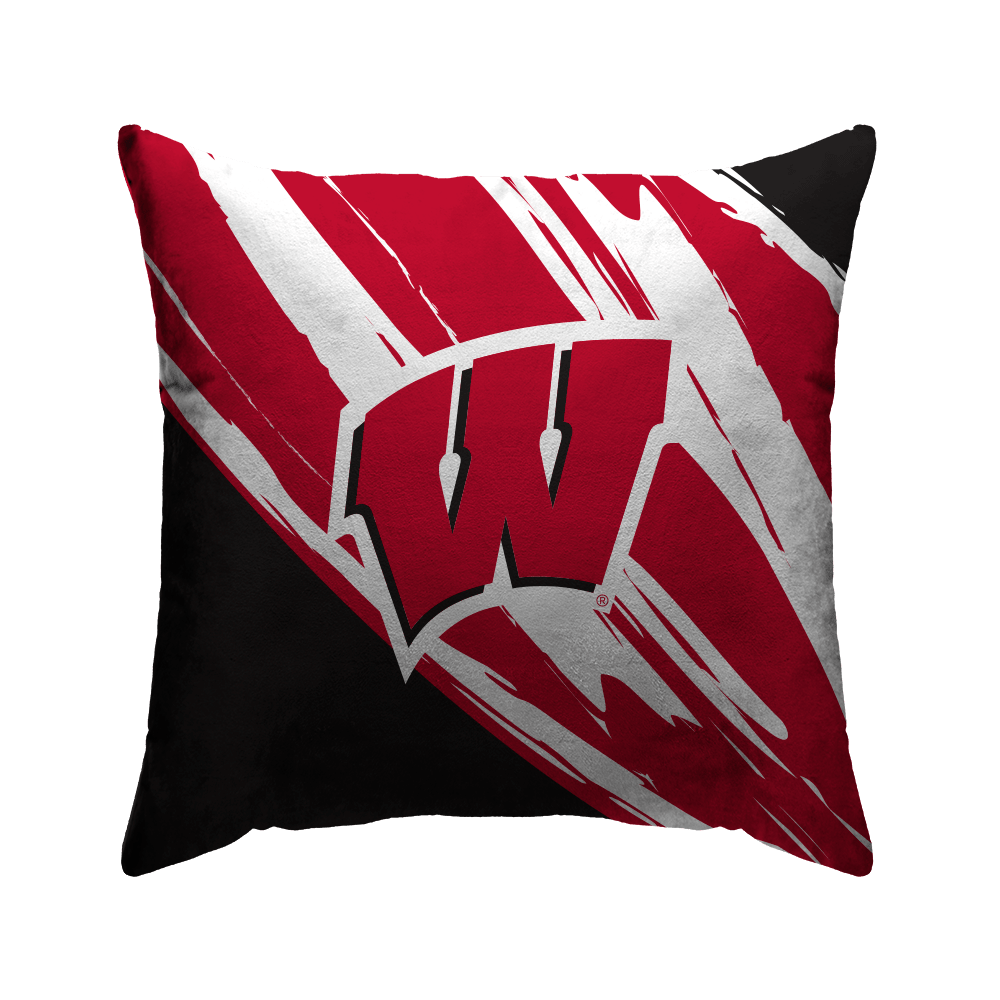 Wisconsin Badgers Retro Jazz Poly Spandex Decor Pillow