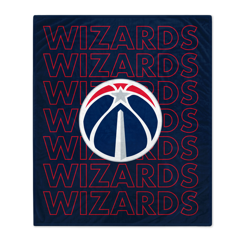 Washington Wizards Echo Wordmark Blanket
