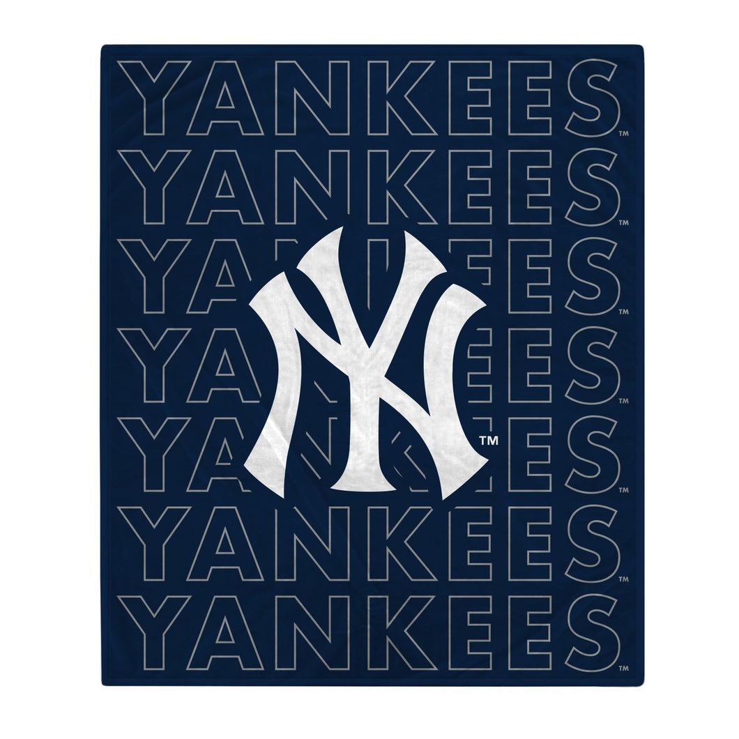 New York Yankees Echo Wordmark Blanket