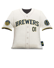 Load image into Gallery viewer, Milwaukee Brewers Plushlete Big League Jersey Pillow
